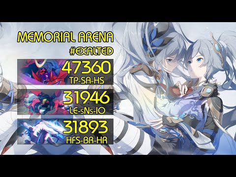 Exalted Memorial Arena: Jizo 47360, Hephaestus 31946, Benares 31893