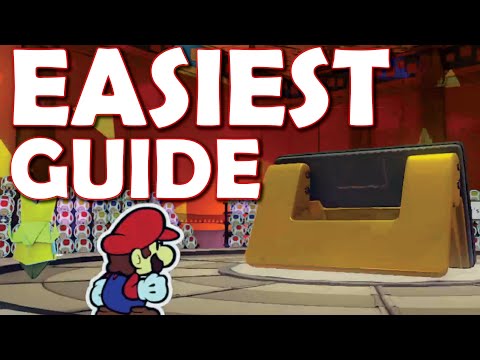 EASIEST Hole Puncher Boss Guide WIN IN 4 TURNS! Paper Mario The Origami King Hole Puncher Boss Guide