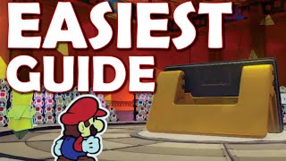 EASIEST Hole Puncher Boss Guide WIN IN 4 TURNS! Paper Mario The Origami King Hole Puncher Boss Guide