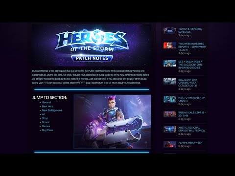 Patch Notes Simplified - PTR September 19th 2016