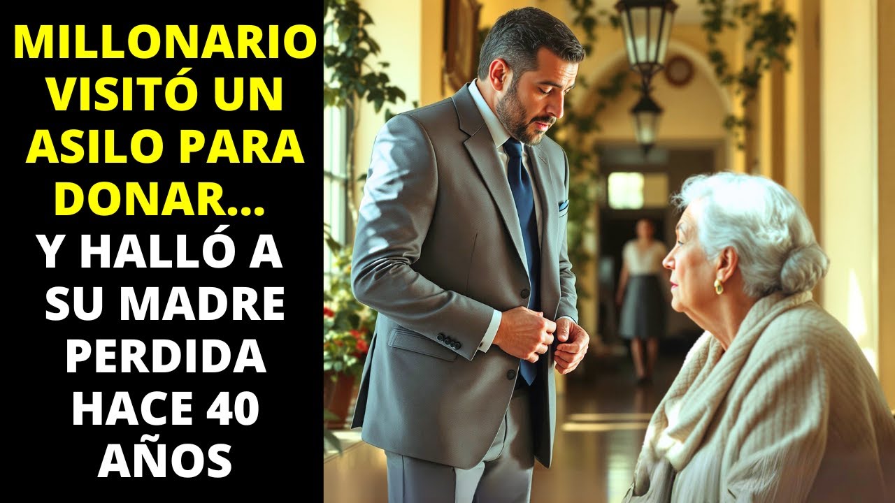 UN MILLONARIO VISITÓ UN ASILO PARA DONAR... Y HALLÓ A SU MADRE PERDIDA HACE 40 AÑOS