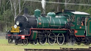 Grandchester station to rosewood station by steam train 