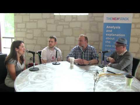 David Dennis, Erica Brescia at OSCON in Austin