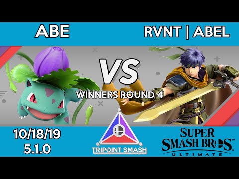 Tripoint Smash 82 - Winners Round 4 - Abe(Ivysaur) Vs. RVNT | Abel(Ike)