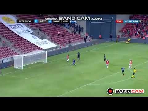 Gol do Dinamo Zagreb (Hapoel Beer Sheva 2 X 1 Dinamo Zagreb)