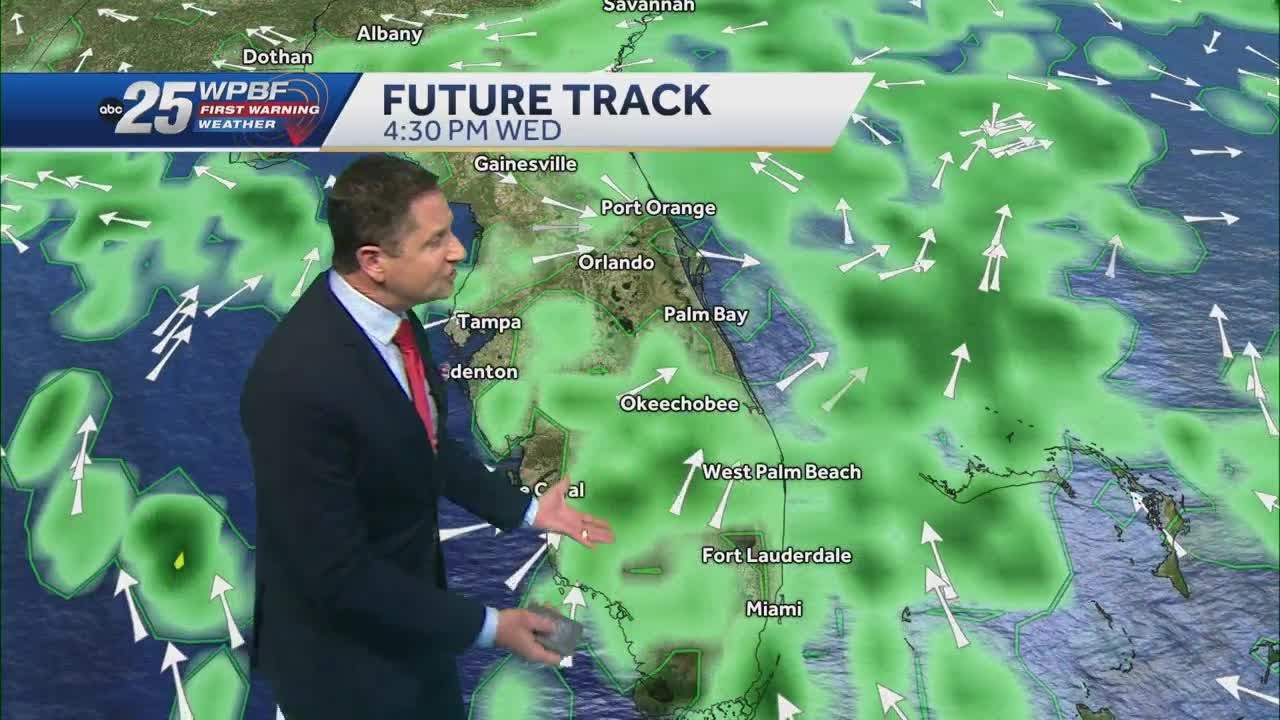 Some heavy rain across South Florida and watching the tropics