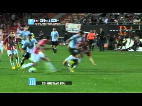 Gol de Bou. Estudiantes 0 Racing 2. Fecha 11. Torneo Primera División 2014.FTP
