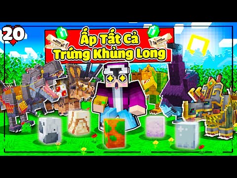 MINECRAFT THỜI ĐẠI KHỦNG LONG * TẬP 20 | LỘC ẤP TẤT CẢ TRỨNG KHỦNG LONG VÀ CÁI KẾT QUÁ TUYỆT VỜI🦕🤩🦖