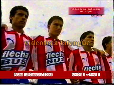 union 1 river 1 (Clausura 2003 Fecha 12) minuto de silencio por las muertes en la crecida del salado