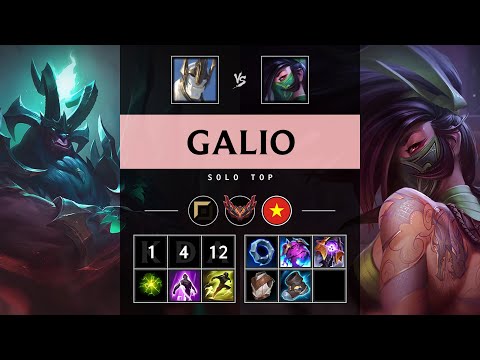 Galio Top vs Akali - VN Grandmaster Patch 25.15