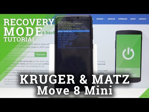 How to Boot into the Recovery Mode on KRUGER & MATZ Move 8 Mini - Manage the Recovery Menu