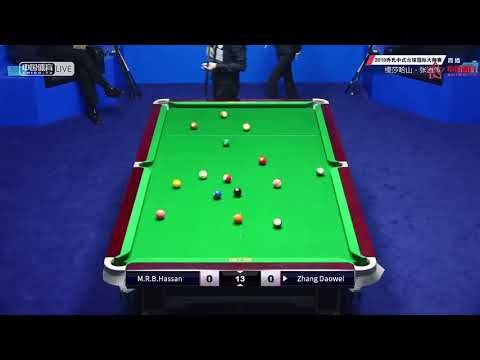 Mohd Reza Bin Hassan (MAS) VS Zhang Daowei - 2019 World Chinese Pool Masters Huanan Station