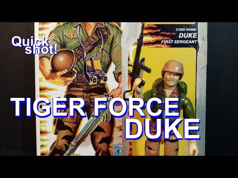 HCC788 - Quick shot! 1988 Tiger Force DUKE! vintage G. I. Joe toy! HD
