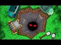 DON'T LOOK INSIDE THIS CRACK IN THE GROUND IN MINECRAFT!! DANGEROUS MONSTERS MOD!! Minecraft