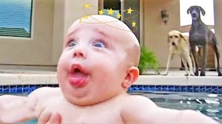 Babies Playing In Water Funniest Fails - Try Not to laugh