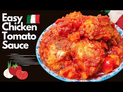 Simple Chicken Tomato Sauce | Chicken Thighs Garlic Sauce
