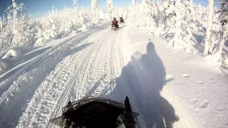 preview picture of video 'Snowmobiling in North Savo, Finland'