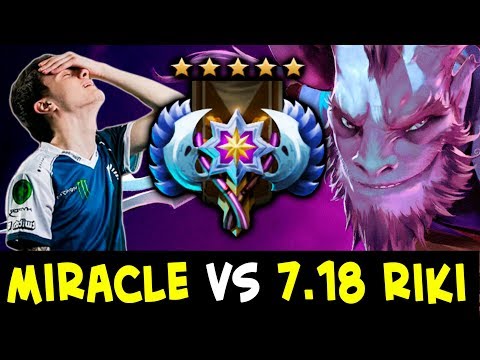 Miracle vs 7.18 Riki — 4k teammates WTF Dota matchmaking