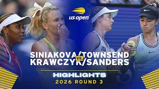 Townsend/Siniakova vs. Hunter/Krawczyk Highlights | 2026 US Open Round