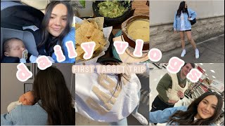 VLOG: baby's first trip to target  + reflecting on our surprise pregnancy + postpartum body update