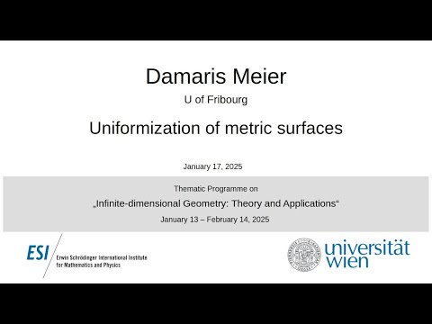 Damaris Meier - Uniformization of metric surfaces