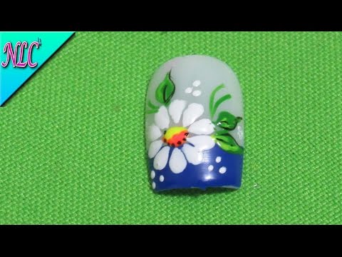 Decoración de uñas Flor muy fácil de realizar – Flowers Nail Art – NLC