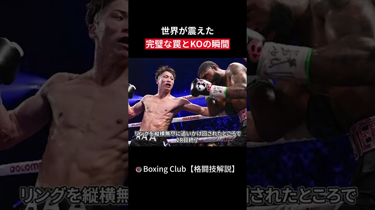 世界が震えた 完璧な罠とKOの瞬間