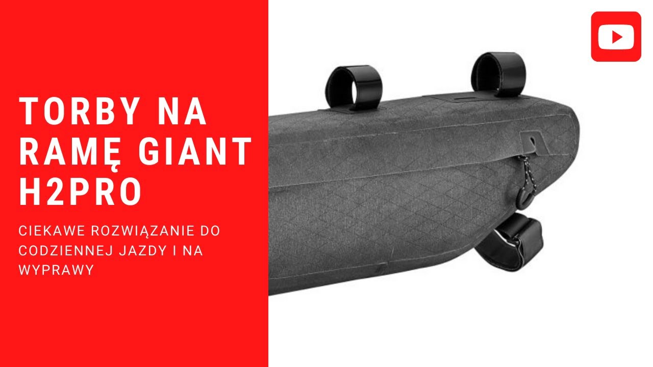 Torby rowerowe Giant H2PRO - wodoodporne torby na ramę