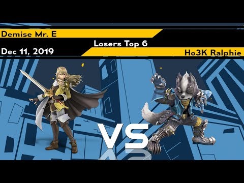 [Smash Ultimate] Xeno191 (L.Top 6) - Demise Mr. E vs Ho3K Ralphie