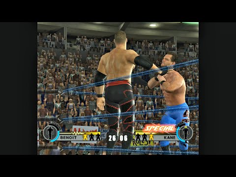 [WWE Day of Reckoning 2] Chris Benoit vs. Kane (4K, 60 fps, Dolphin emulator)