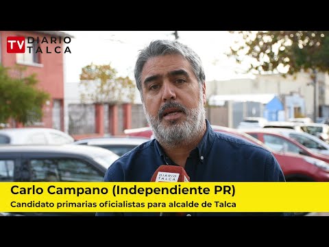 Carlo Campano (Independiente PR) candidato primarias oficialistas para alcalde de Talca