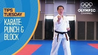 How to punch and block in Karate | Olympians' Tips