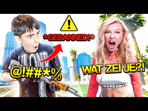 broertje vs meisje in gta roleplay loopt uit de hand... (GEBANNED)