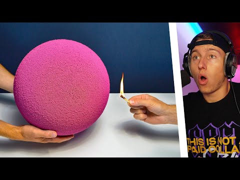 Experiment: FEUER KUGEL aus 100.000 Streichhölzern (gefährlich)