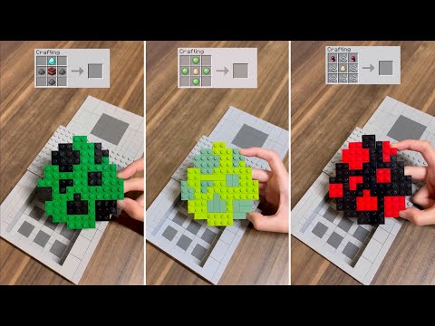 Crafting Minecraft Spawn Eggs BUT Lego?