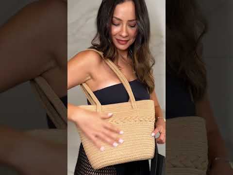 BOLSA TRANÇADA - BICOLOR