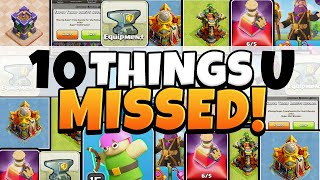 10 Things YOU MISSED in the Clash of Clans Winter Update (2023)