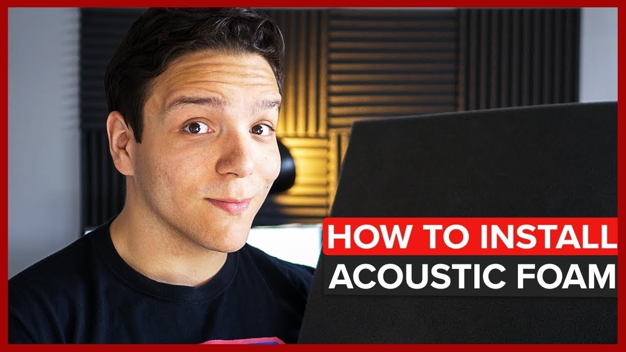 Install Acoustic Foam Fast! Without damaging your wall!