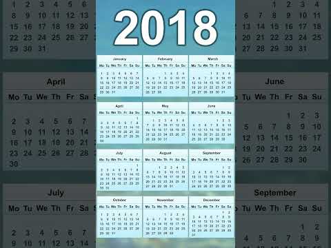 2018 Calendar