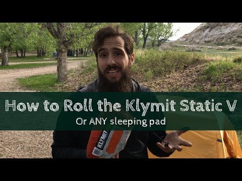 Rolling Up The Klymit Static V And ANY sleeping pad! (Fool Proof Method!) - Backcountry Forward