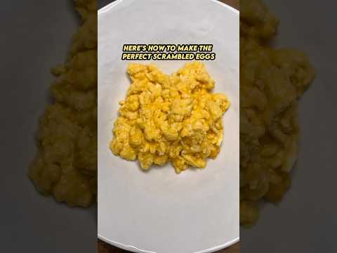 How to make perfect scrambled eggs  #eggs #cooking