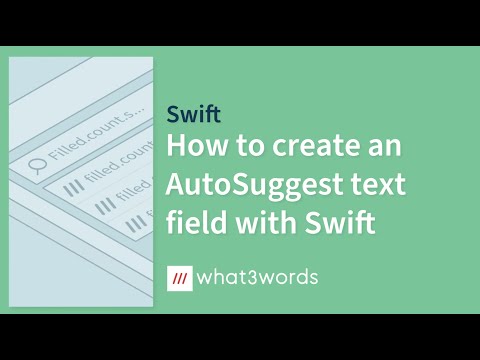 what3words API — How to create an AutoSuggest text field with Swift