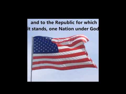 PLEDGE of ALLEGIANCE words lyrics text USA UNITED STATES Patriotic Citizenship Immigration recite