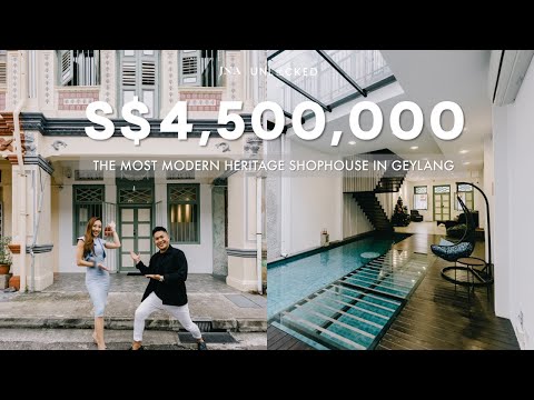 Touring a MODERN heritage shophouse under $5million! | The Lorong 24A Shophouse | JNA Unlocked 96