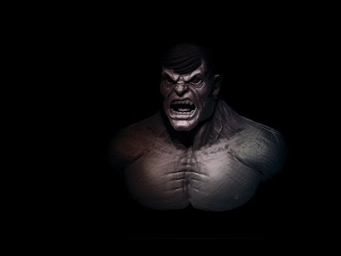 Hulk head sculpting