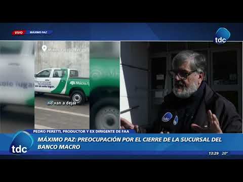 MÁXIMO PAZ | PREOCUPACIÓN POR EL CIERRE DE LA SUCURSAL DEL BANCO MACRO