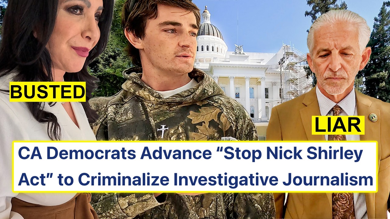 Watch Nick Shirley Confront California Dems Trying To Criminalize Exposing Fraud
