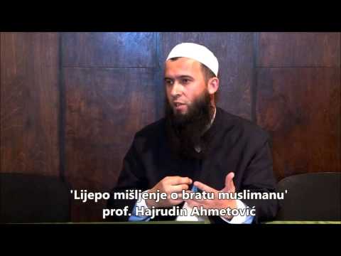 Prof. Hajrudin Ahmetović - Lijepo mišljenje o bratu muslimanu