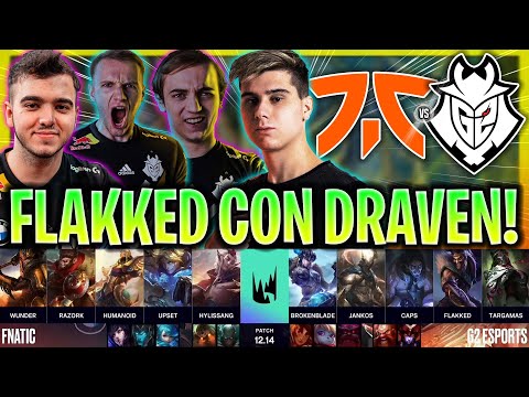 FLAKKED SACA DRAVEN EN EL SUPER CLÁSICO!😱ÉPICO! | FNC vs G2 RESUMEN LEC ESPAÑOL LVP