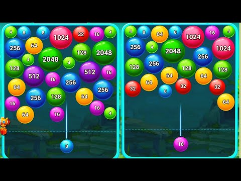 Bubble Shooter 2048 Ball Gameplay#gameparkarea #2048game #blockpuzzle